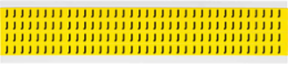 Repositionable Vinyl Cloth Labels 0.375 in H x 0.25 in W, Black on Yellow