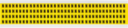 Repositionable Number and Letter Labels, 0.375 Inch H x 0.25 Inch W, Vinyl Cloth