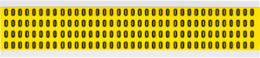 Repositionable Number & Letter Labels, 0.375 Inch H x 0.25 Inch W, Black on Yellow