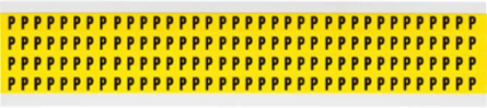 Repositionable Number and Letter Labels 0.375 Inch x 0.25 Inch, Black on Yellow