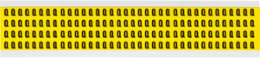 Repositionable Black on Yellow Number & Letter Labels, 0.375 Inch H x 0.25 Inch W