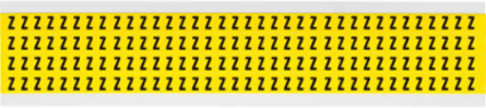 CleanLift® Repositionable Number and Letter Labels - 0.375 Inch H x 0.25 Inch W, Black on Yellow