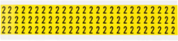 CleanLift Repositionable Vinyl Cloth Labels, 0.5 Inch x 0.344 Inch, Black on Yellow