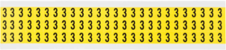 CleanLift Repositionable Number and Letter Labels, 0.5 Inch H x 0.344 Inch W, Black on Yellow
