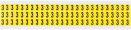 CleanLift Repositionable Number and Letter Labels, 0.5 Inch H x 0.344 Inch W, Black on Yellow