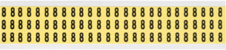 Repositionable Number & Letter Labels, 0.5 Inch H x 0.344 Inch W, Vinyl Cloth