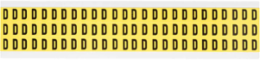 Repositionable Black on Yellow Vinyl Cloth Labels, 0.5 x 0.344 Inch