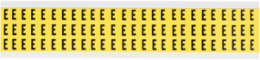 Repositionable Number & Letter Labels, Black on Yellow, 0.5 Inch H x 0.344 Inch W