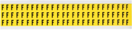 CleanLift Vinyl Cloth Repositionable Letter Labels, 0.5 Inch H x 0.344 Inch W, Black on Yellow
