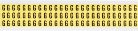 Repositionable Number and Letter Labels, 0.5 Inch H x 0.344 Inch W, Black on Yellow