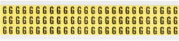 Repositionable Number and Letter Labels, 0.5 Inch H x 0.344 Inch W, Black on Yellow