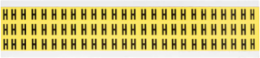 Repositionable Number and Letter Labels, 0.5 Inch x 0.344 Inch, Black on Yellow
