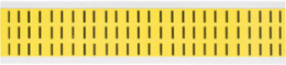 Repositionable Vinyl Cloth Labels 0.5 Inch H x 0.344 Inch W Black on Yellow