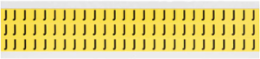Repositionable Vinyl Cloth Label, 0.5 Inch H x 0.344 Inch W, Black on Yellow