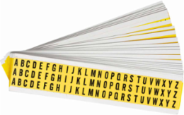 Repositionable Number & Letter Labels, A-Z, 0.5 Inch H x 0.344 Inch W, Vinyl Cloth