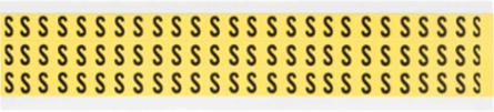 Repositionable Vinyl Cloth Labels, Black on Yellow, 0.5 Inch x 0.344 Inch