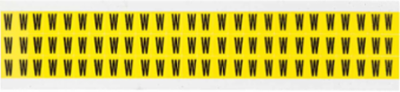 CleanLift Vinyl Cloth Repositionable Label Black on Yellow 0.5 Inch H x 0.344 Inch W