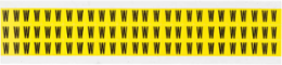 CleanLift Vinyl Cloth Repositionable Label Black on Yellow 0.5 Inch H x 0.344 Inch W