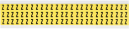 Repositionable Vinyl Cloth Labels, Black on Yellow, 0.5 Inch x 0.344 Inch