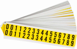 Repositionable Number & Letter Labels, 0.75 Inch H x 0.563 Inch W, Vinyl Cloth