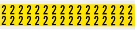Repositionable Number and Letter Labels 0.75 Inch H x 0.563 Inch W - Vinyl Cloth