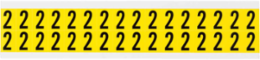 Repositionable Number and Letter Labels 0.75 Inch H x 0.563 Inch W - Vinyl Cloth