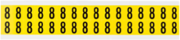 Repositionable Number and Letter Labels, 0.75 Inch H x 0.563 Inch W, Vinyl Cloth