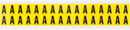 Repositionable Number & Letter Labels, Black on Yellow, 0.75 in H x 0.563 in W