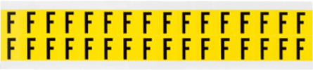 Repositionable Number and Letter Labels 0.75 Inch H x 0.563 Inch W, Vinyl Cloth