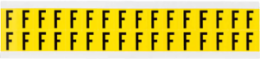 Repositionable Number and Letter Labels 0.75 Inch H x 0.563 Inch W, Vinyl Cloth