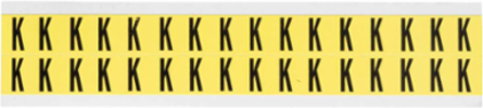 Repositionable Number and Letter Labels, 0.75 in H x 0.563 in W, Vinyl Cloth