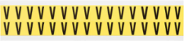 Repositionable Number and Letter Labels, 0.75 Inch H x 0.563 Inch W, Black on Yellow