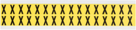 Repositionable Number and Letter Labels, Black on Yellow, 0.75 Inch x 0.563 Inch