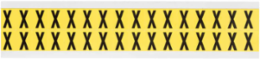Repositionable Number and Letter Labels, Black on Yellow, 0.75 Inch x 0.563 Inch