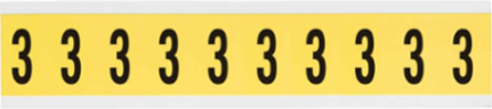 Repositionable Number and Letter Labels, 1.5 Inch x 0.875 Inch, Vinyl Cloth