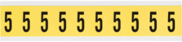 CleanLift Repositionable Labels, 1.5 Inch H x 0.875 Inch W, Black on Yellow