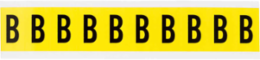 Repositionable Number & Letter Labels, Black on Yellow, 1.5 Inch H x 0.875 Inch W