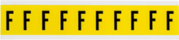Repositionable Number and Letter Labels, 1.5 in H x 0.875 in W, Vinyl Cloth