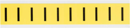 Repositionable Number and Letter Labels, 1.5 Inch x 0.875 Inch, Black on Yellow