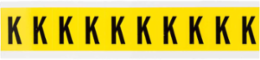 Repositionable Label Set, 1.5 Inch H x 0.875 Inch W, Black on Yellow