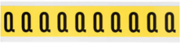 CleanLift Repositionable Number and Letter Labels 1.5 Inch H x 0.875 Inch W, Black on Yellow