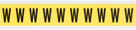 CleanLift Repositionable Number & Letter Labels, 1.5 in H x 0.875 in W, Black on Yellow