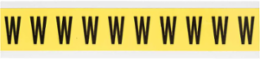 CleanLift Repositionable Number & Letter Labels, 1.5 in H x 0.875 in W, Black on Yellow