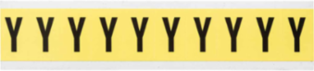 Repositionable Number and Letter Labels, Black on Yellow, 1.5 Inch x 0.875 Inch
