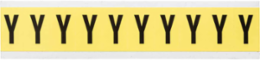 Repositionable Number and Letter Labels, Black on Yellow, 1.5 Inch x 0.875 Inch