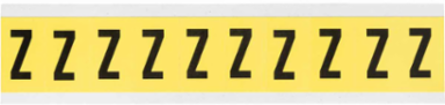 Repositionable Number and Letter Labels, Black on Yellow, 1.5 in H x 0.875 in W