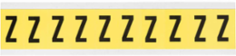 Repositionable Number and Letter Labels, Black on Yellow, 1.5 in H x 0.875 in W
