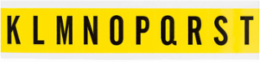 Series System Kit Repositionable Number and Letter Labels, K to T