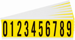 Repositionable Number & Letter Labels, 2.25 Inch H x 0.875 Inch W, Vinyl Cloth