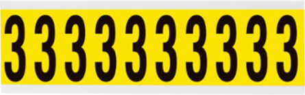 Repositionable Number and Letter Labels, 2.25 Inch x 0.875 Inch, Vinyl Cloth